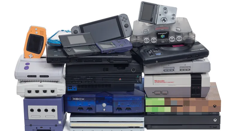 How Japan Became the Mecca for Video Games 1 A pile of video game consoles