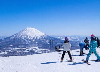 Skiing in Japan