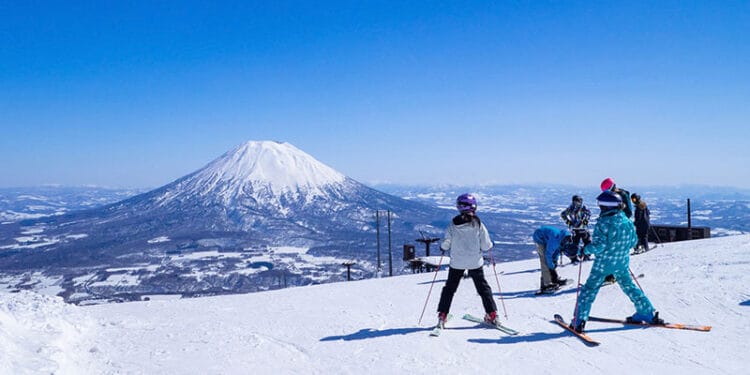 Skiing in Japan