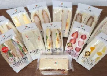 konbini sandwiches