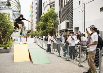 Skateboarding in Tokyo